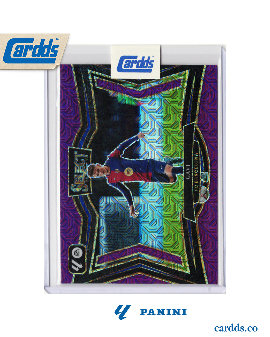 GAVI Field Level Purple Mojo Panini Select La Liga 2024/2025 FC Barcelona