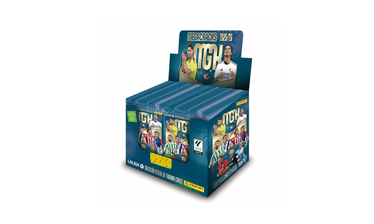 2a EDICIÓN Caja de 50 sobres - Megacracks 2025/2026 - Colección Oficial Panini