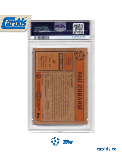 Pau Cubarsí PSA10 Topps Living UCL FC Barcelona