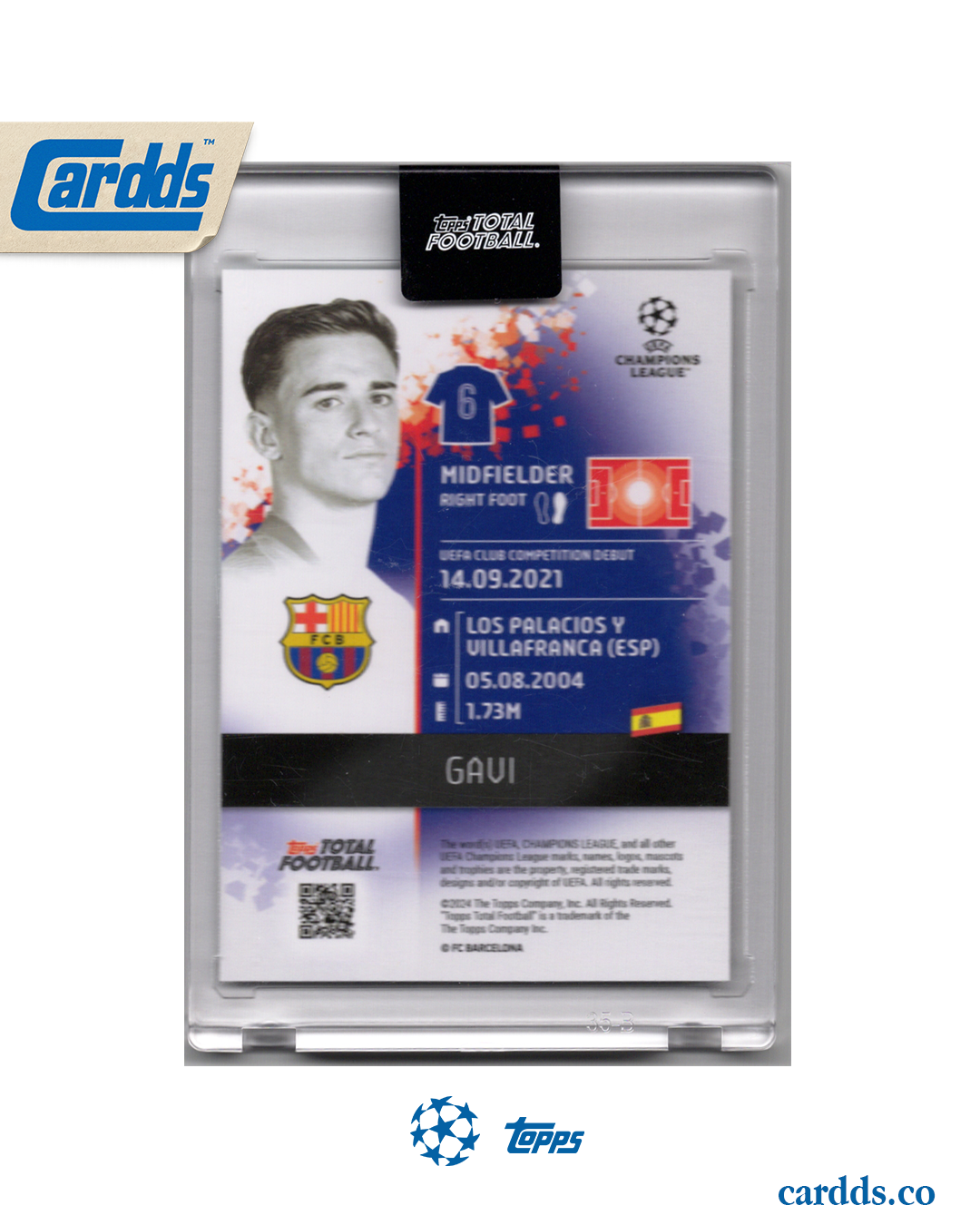 Gavi 2/10 Edición Limitada Topps Total Football UCL 2024/2025 FC Barcelona